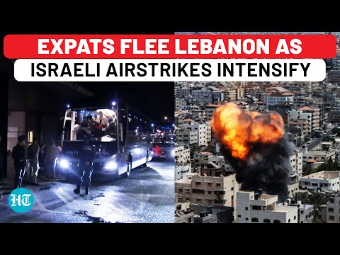 Foreign Nationals Flee Fighting In Lebanon As Israel Continues To Bomb Beirut | IDF | Hezbollah