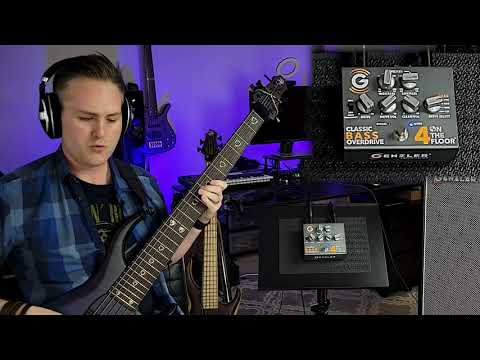 Genzler Amplification - 4 On The Floor - Classic Bass Overdrive Pedal - Combinator Demo