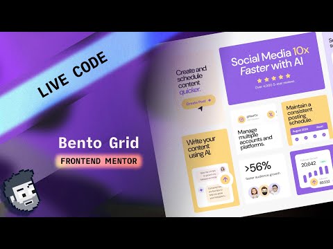 Live Code: Frontend Mentor Bento Grid