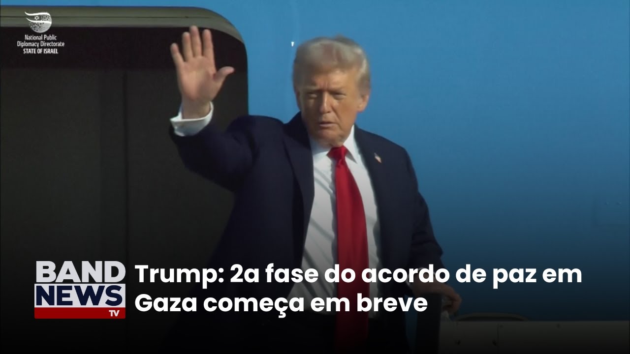 Trump: 2a fase do acordo de paz em Gaza começa em breve | BandNews TV