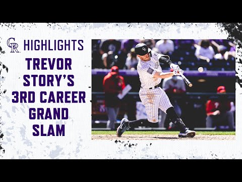 April 25, 2021- Phillies vs Rockies- Trevor Story blasts 3rd Career Grand Slam  ! video clip