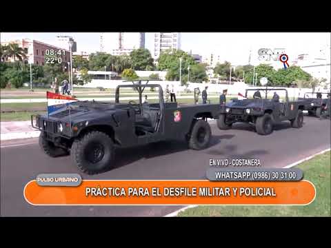 Prácticas para el desfile militar y policial
