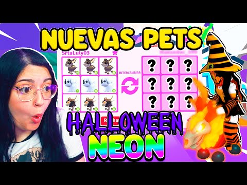 TRADEO *SOLO* LAS PETS DE HALLOWEEN *EN NEON* y HAGO ESTOS SUPER TRADEOS en Adopt Me! (ROBLOX)