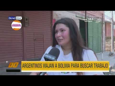 Argentinos viajan a Bolivia para buscar trabajo