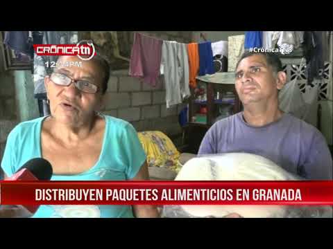 Más de 3 mil paquetes alimenticios son distribuidos en Granada - Nicaragua