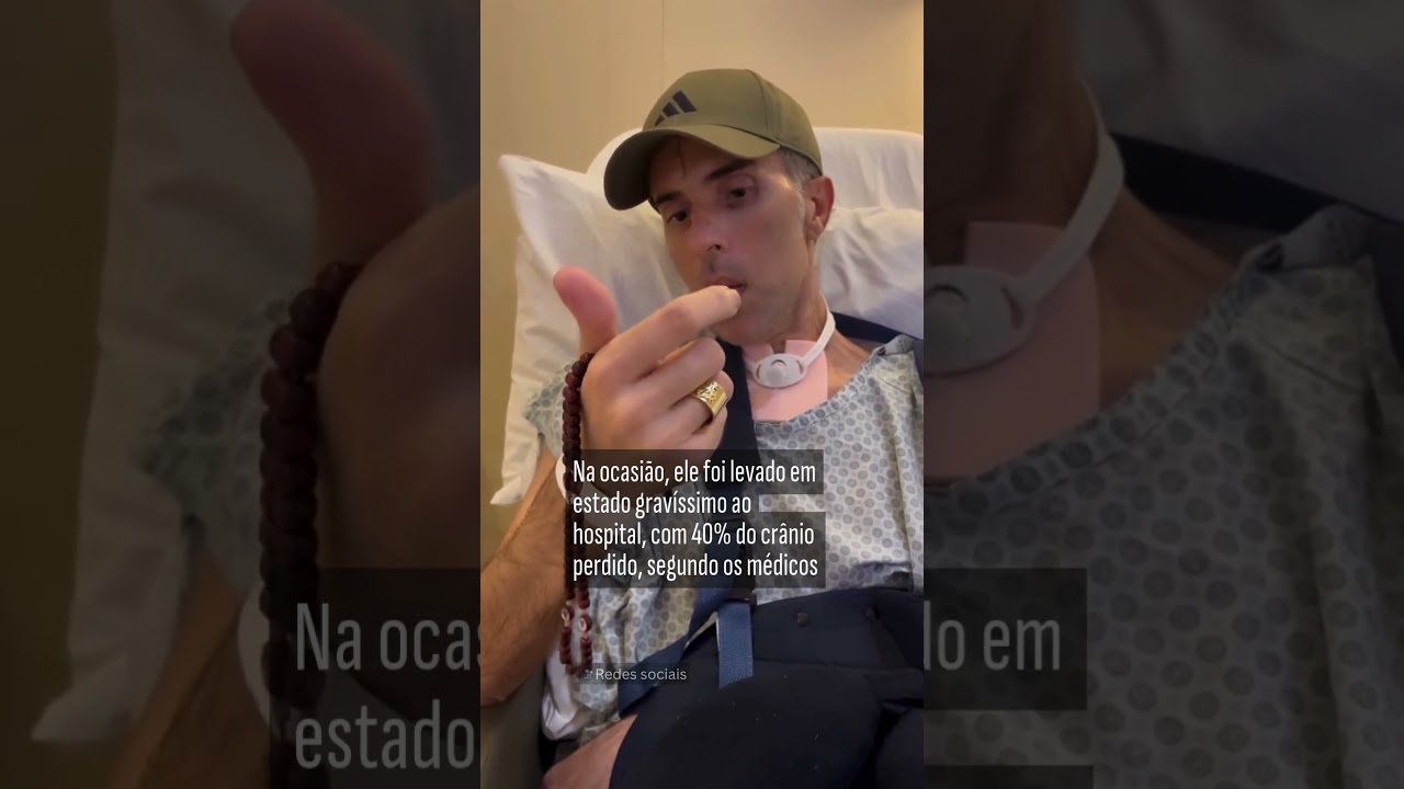 Após ter alta policial baleado na cabeça aparece em vídeo beijando crucifixo TV Online Após ter alta policial baleado na cabeça aparece em vídeo beijando crucifixo
