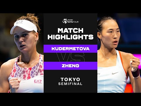 Qinwen Zheng vs. Veronika Kudermetova | 2022 Tokyo Semifinal | WTA Match Highlights