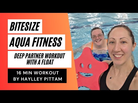 Aqua Fitness Deep End Partner Workout with a float - Deep Aqua Fitness