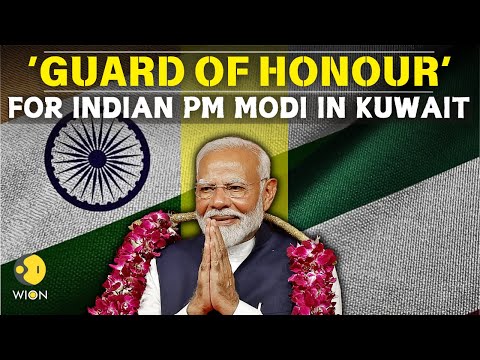 PM Modi Kuwait: Grand Ceremonial Welcome, Guard of Honour For PM Modi in Kuwait | WION LIVE