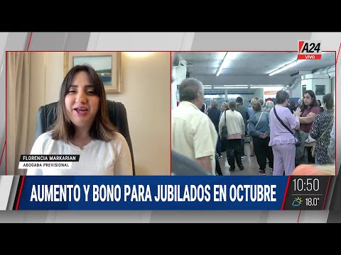 ? AUMENTO y BONO para JUBILADOS en OCTUBRE: en cuánto quedó la mínima