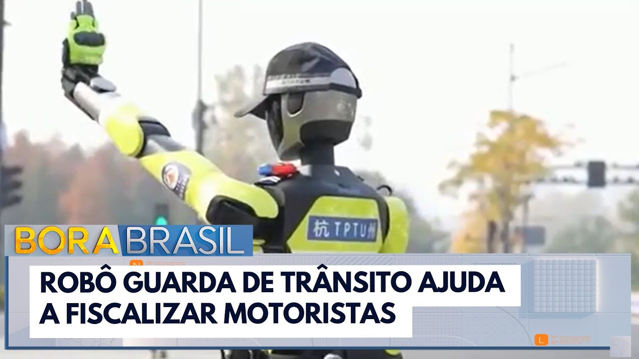 Robô guarda de trânsito ajuda a fiscalizar motoristas TV Online Robô guarda de trânsito ajuda a fiscalizar motoristas