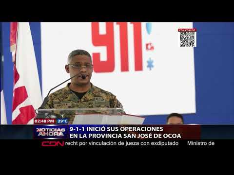 Sistema 911 inicia operaciones en provincia San José de Ocoa