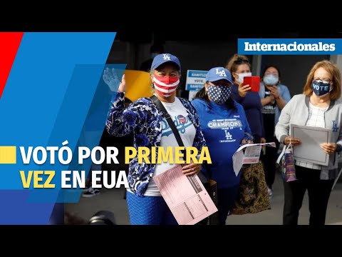 A ritmo de mariachi y en medio de aplausos, Salvadora Mártir vota por primera vez en EE UU