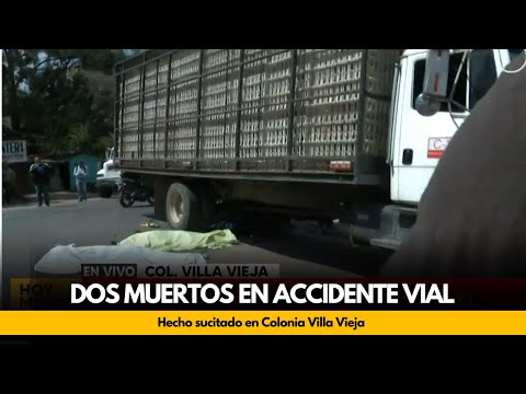 Fatal accidente vial en Villa Vieja deja un saldo de dos muertos