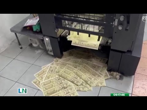 Uniformados descubrieron fábrica de billetes falsos en Quito