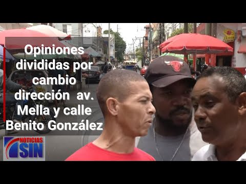 Mella y la calle Benito González cambian hoy de dirección