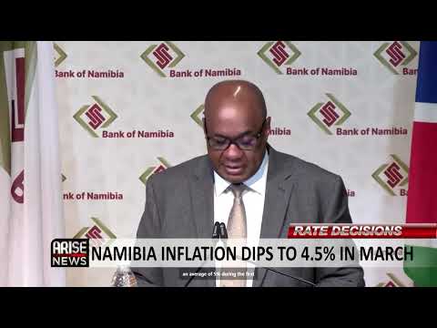 RATE DECISIONS: NAMIBIA INFLATION DIPS TO 4.5% IN MARCH