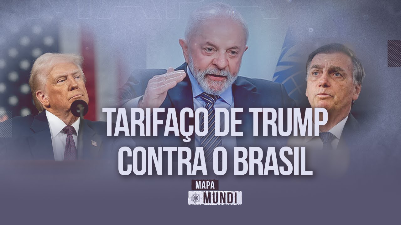 Mapa Mundi Tarifaço de Trump causa rebuliço e pode virar capital político para Lula