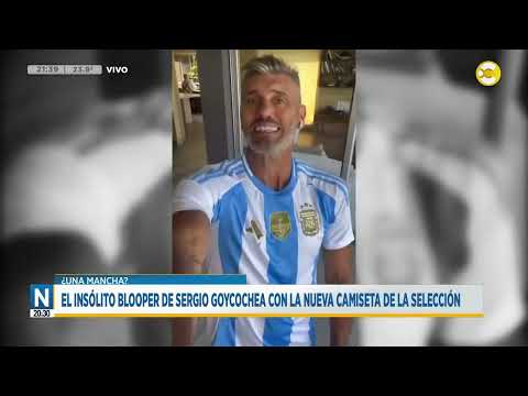 El insólito blooper de Sergio Goycochea con la nueva camiseta de la Selección ?N20:30? 15-03-24