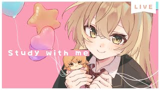 【 Study with me 】1.5h☕ いっしょに勉強&作業【 にじさんじ / 家長むぎ 】