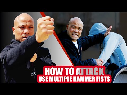 Using multiple hammer fists to attack | Self Defence
