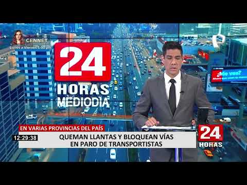 Huaral: Liberan carreteras bloqueadas por transportistas