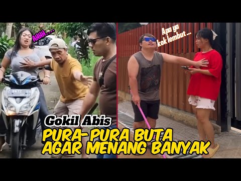 Trik Pura-Pura Buta Agar Menang Banyak ‼️kumpulan vidio lucu 