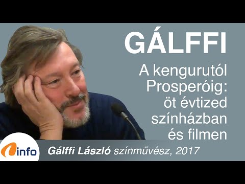 A KENGURUTÓL  PROSPERÓIG - Öt évtized színházban és filmen. Gálffi László színművész, Aréna, 2017