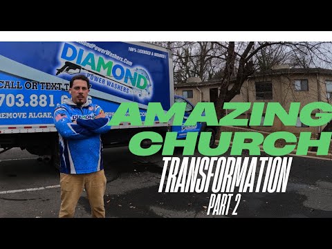 Commercial Building Power Washing! (Part 2) | Church Transformed By Diamond Power Washers Media Room |
