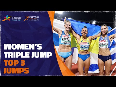 Women's Triple Jump | Top 3 jumps | Munich 2022