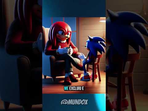 SONIC FICOU CHATEADO PORQUE NINGUEM ACEITA ELE! #sonic #desenhoanimado #ia