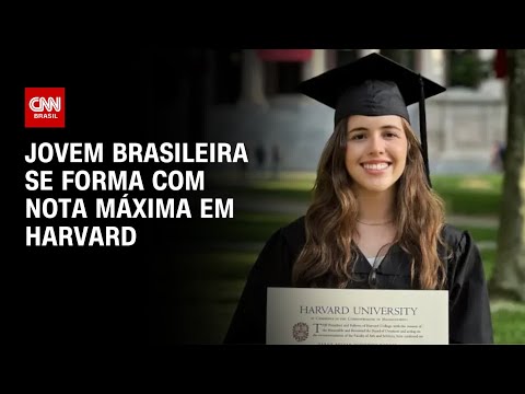 ​Brasileira formada com nota máxima em Harvard fala à CNN | LIVE CNN