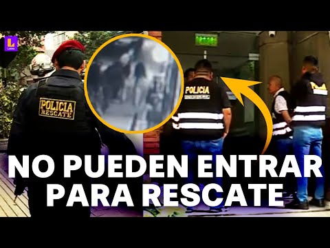 Buscan a niñas secuestradas en Miraflores: No dejan entrar a policías a edificio sospechoso