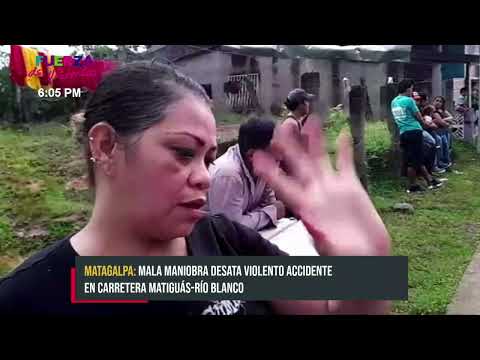 Impactante choque de dos camiones en Matiguás deja un herido - Nicaragua