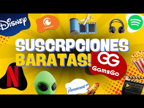 💰GAMSGO SUSCRIPCIONES BARATAS en: Netflix, Disney 🎥 Crunchyroll 🍥, Spotify 🎶, Ccha