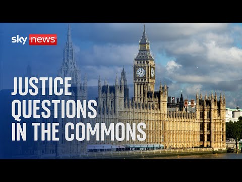 Watch live: Justice Secretary answers questions in the Commons