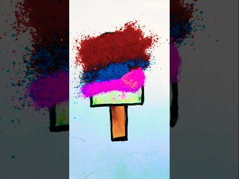 बहुत सारे कलर से बनाए 🍨 🍨 icecream art वीडियो पसंद आए तो चैनल को सब्सक्राइब करें #art  #glitter