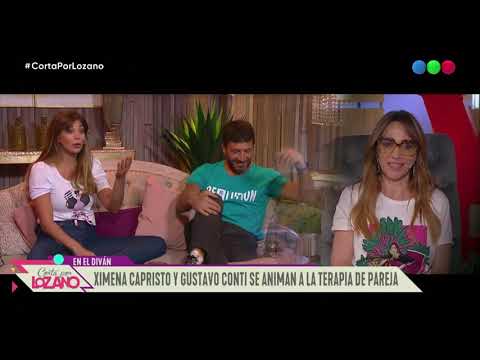 Ximena Capristo y Gustavo Conti se animan a diván - Cortá Por Lozano 2020