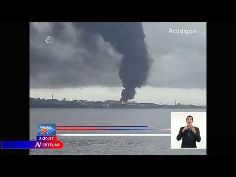 Cuba: Impacta un rayo tanque de petróleo en Matanzas