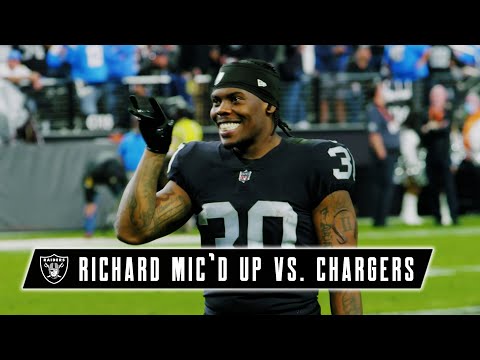 Jalen Richard Mic   d Up vs. Chargers:    All the Chips on the Table!    | Las Vegas Raiders | NFL video clip
