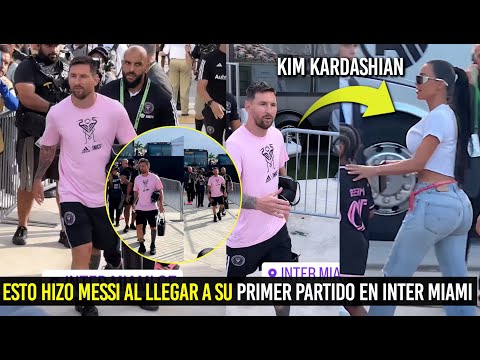 ESTO HIZO MESSI AL LLEGAR A SU PRIMER PARTIDO EN INTER MIAMI ¡NO LO VAS A CREER!