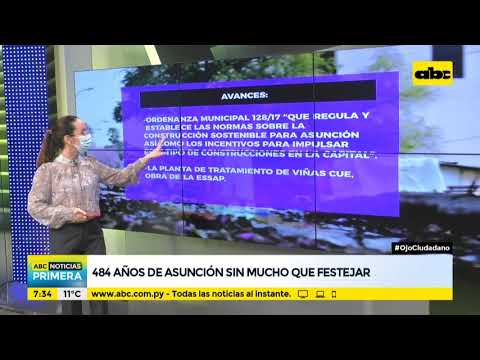 Los avances y desafíos para la ciudad de Asunción tras un nuevo aniversario