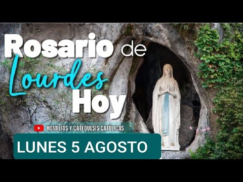 ? ROSARIO DE LOURDES HOY LUNES 5 DE AGOSTO 2024. MISTERIOS GOZOSOS ?