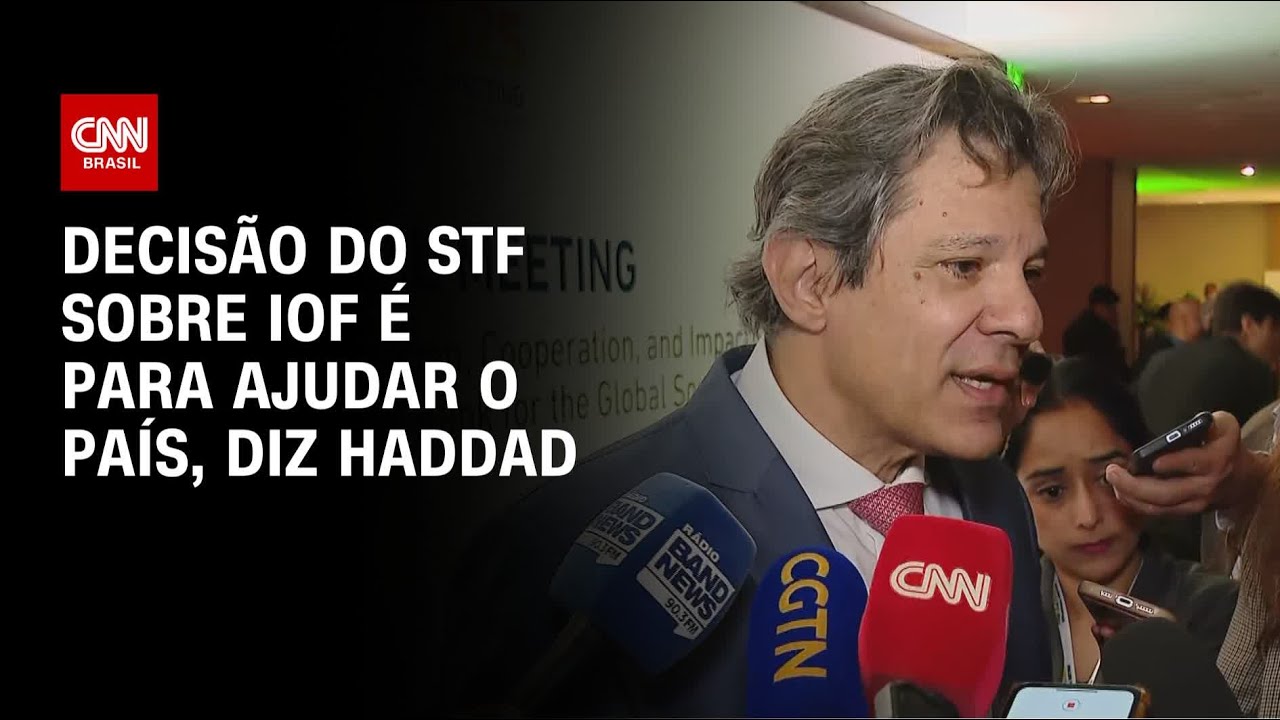 IOF Decisão do STF é para ajudar o país diz Haddad | LIVE CNN