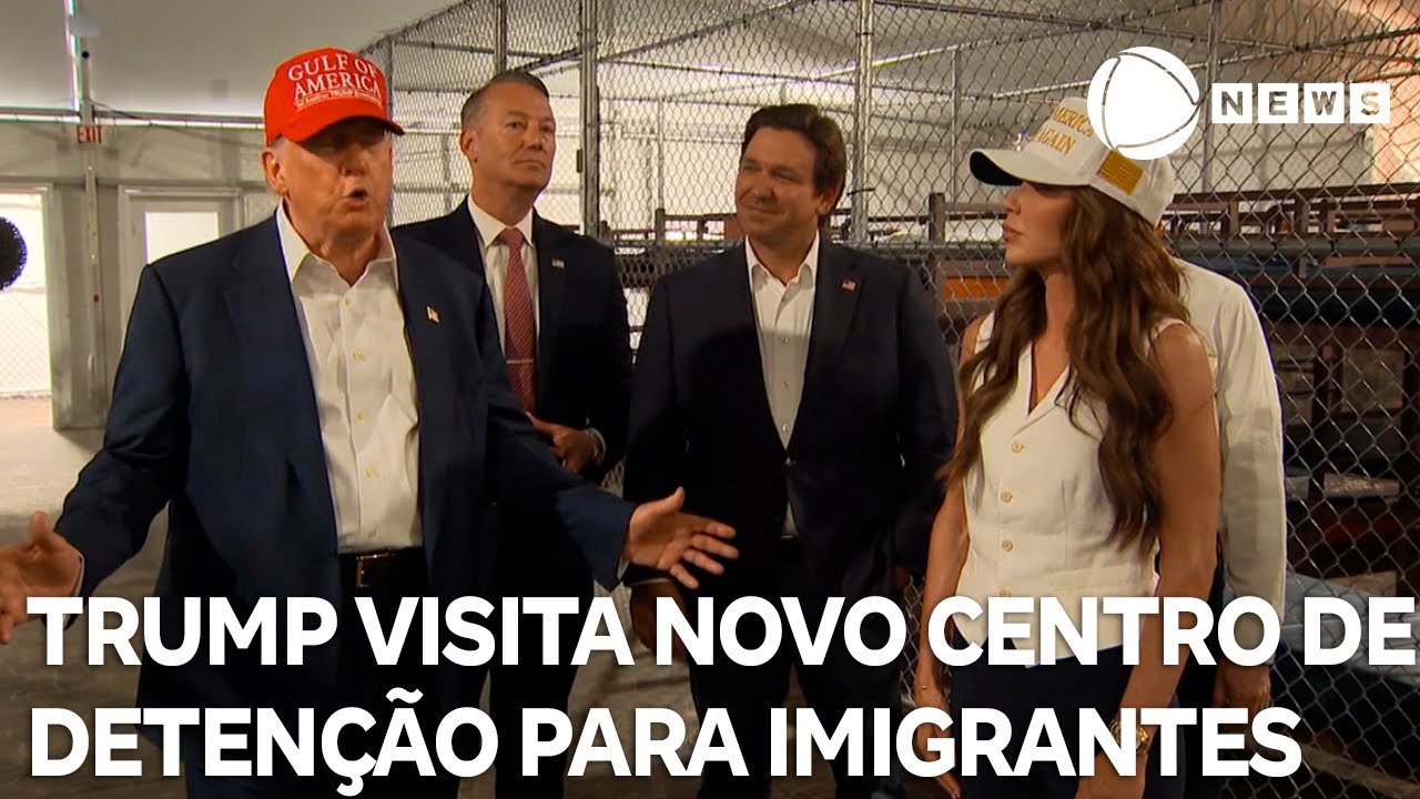 Alcatraz dos jacarés Trump visita novo centro de detenção para imigrantes