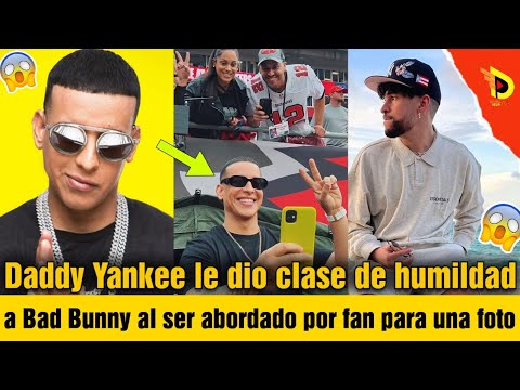 Daddy Yankee le dio clase de humildad a Bad Bunny al ser abordado por fan para una foto | detalles