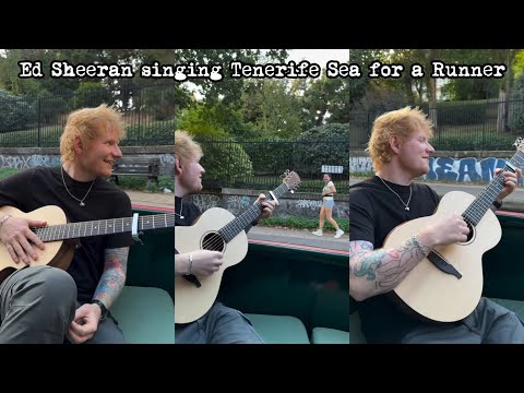 Ed Sheeran singing Tenerife Sea for a Runner on the Canal 🌊 #edsheeran #tenerifesea
