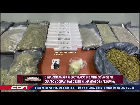 Desmantelan red microtráfico en Santiago; apresan cuatro y ocupan más de seis mil gramos marihuana