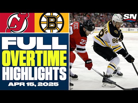 New Jersey Devils at Boston Bruins | FULL Overtime Highlights - April 15, 2025