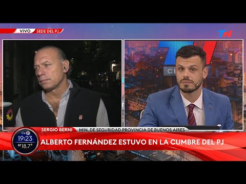 CUMBRE DEL PJ I Sergio Berni apuntó contra Alberto Fernández: Su decisión me es indiferente